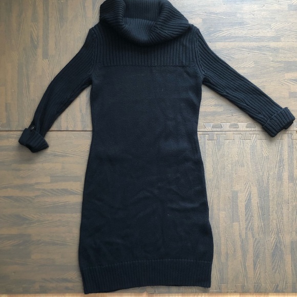 Tahari | Black Turtle Neck Sweater Dress | Size 0 - Picture 2 of 5